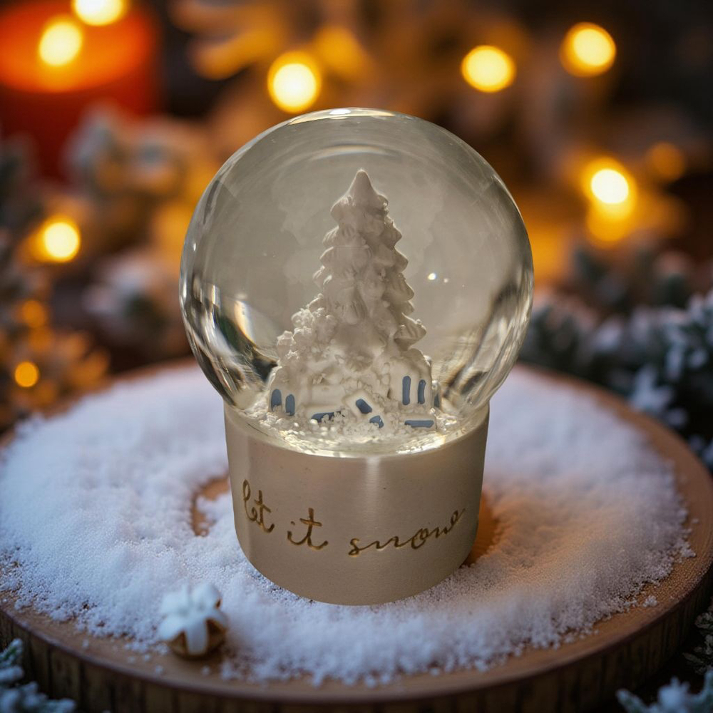 Mabel Swagglo | 'Let It Snow' Snow Globe Holiday Decor